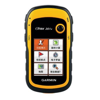 China Garminmerk Etrex201X die Handbediende GPS-Apparaten Zwarte/Gele Kleur meten Te koop