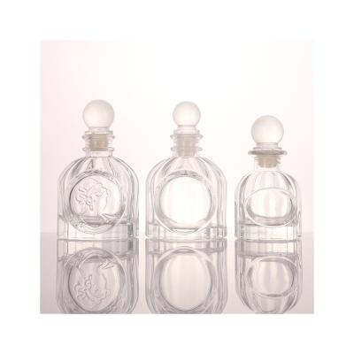 China Factory Wholesale 100ml Aromatherapy Cosmetic Bottle Round Perfume Glass Bottles for sale