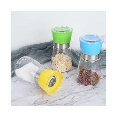 China 2021 Convenient Sustainable New Product Yellow Green Blue Glass And Durable Condiment Bottles For Kitchen Utensil for sale