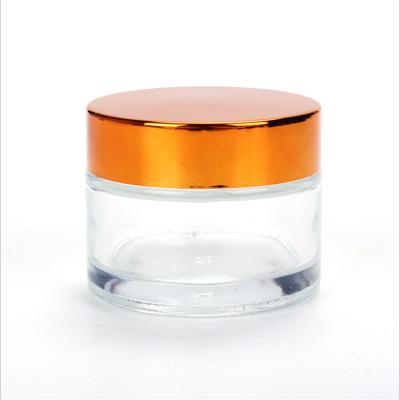 China Factory supply clear multifunctional cosmetic glass products cream bottle for cosmetic for sale