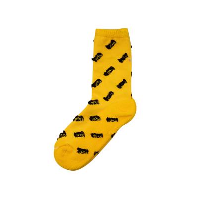 China 2020 Antibacterial High Quality Fashion Custom Design Cotton Loose Printed Mens Socks for sale