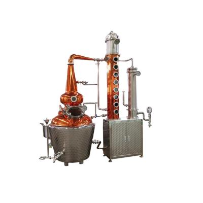 China Factory Alcohol Liquor Spirit Distiller Multi Tower Continuous Distillation Equipments Copper COLUMN Still Double DISTILLE pot for sale