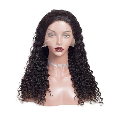 China Wholesale Brazilian Remy Hair Deep Wave Wigs Curly Lace Front Wig With Baby Hair For Color Women Deep Wave Lace Frontal Wig for sale