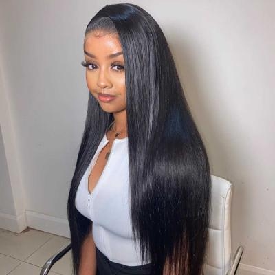 China Wholesale Transparent Cheap Brazilian Hair 13*6 Hd Swiss Lace Wigs Straight With Baby Hair HD Full Lace Human Hair Wigs For Black Women for sale