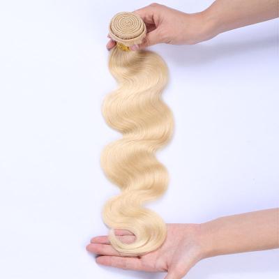 China Natural Wave Cuticle Aligned Virgin Human Hair Raw Straight 1B 613 Blonde Ombre Hair Bundles for sale