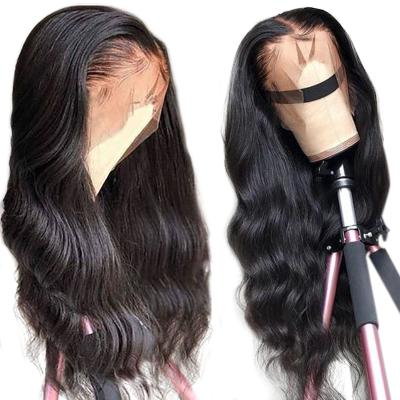 China Long Body Wave Swiss Lace Human Hair China Color Straight Human Hair Wig For Women Raw Indian Lace Front Human Hair Wigs 100% for sale