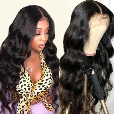 China Body Wave Aligned Wholesale Cheap 100% Natural Short Remy Hair Cuticle Wigs For Color Women Body Wave HD Transparent Full Lace Wig for sale