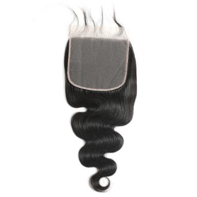 China Cheap Body Wave 10A Grade Brazilian Hair Color 4x4 Lace Closure t Piece Closure 100% Black Lace Closure for sale