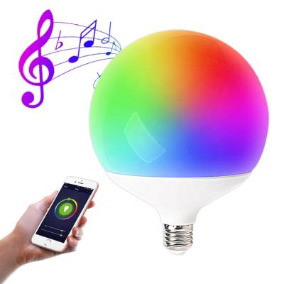 China Tuya Smart Residential E27 Led Globe Bulb, G95 Dimmable Wifi RGB Led Bulb, Adjustable CCT Follow Music Led RGB Bulb for sale