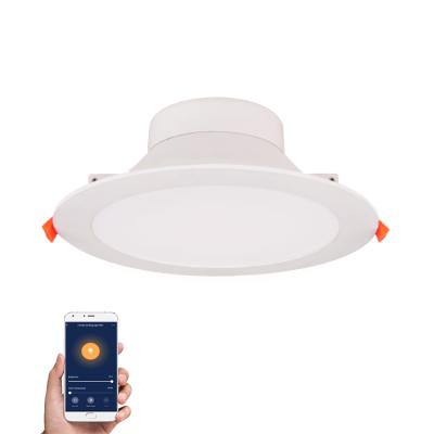 China Embeded Tuya Wifi Downlight, 18w 24w Dimmable and TDC Smart Led Adjustable Wifi Smart Led Downlight for sale