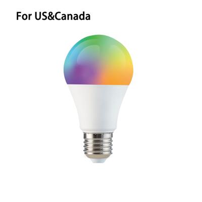 China USA Canada RGBCW 9W Tuya Smart WiFi BLE LED Warehouse Light House Bulb Compatible with Alexa and Google Home Rohs FCC A19 E26 for sale