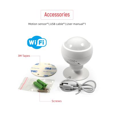 China Smart Home Zigbee/WiFi Smart Infrared Motion Sensor Mini Hub Life Tuya Wide Angle Monitoring for Home Security Human Detection for sale