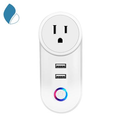 China Tuya Smart Home Plug Factory US Humidifier Lamp Home Appliance Residential/Multipurpose Wifi Google Assistant Alexa Plug Socket with USBOEM for sale