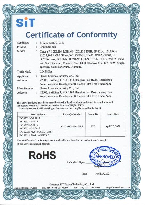 RoHS - Henan LONMEA Industry Co., Ltd.