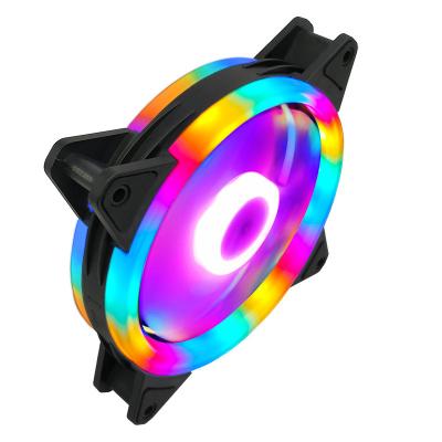 China Colorful Computer Case 120mm Computer Parts Computer Fans Heatsink Fan RGB For Computer Chaasis for sale