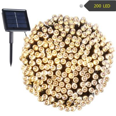 China Solar Light Waterproof Christmas Fairy 22 Meters 200 LED 8 Modes Solar Christmas Lights For Indoor Outdoor for sale