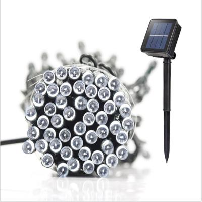 China Solar Christmas Light Street Light 12 Meters 100 Led Solar Garden Light String Outdoor Tree Christmas Decoration Lights Ready To Ship for sale