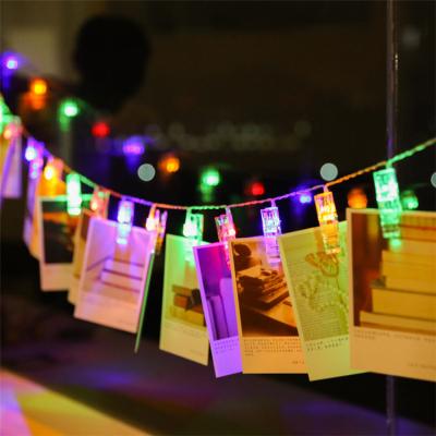 China Photo Clip String Lights LED Photo Clip String Lights Clear Cable with 20 LED Fairy Lights Inside Clips Clear Christmas Led Light for sale