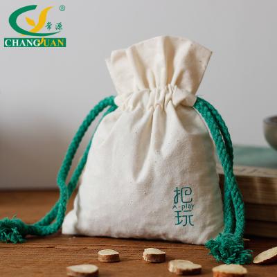 China 100% Natural Cotton Drawstring Bag for sale