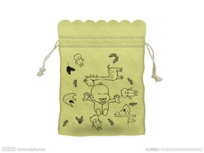 China OEM / ODM Durable Eco Organic Cotton Drawstring Pouch / Bags For Women Jewelry With Heat Transfer Printing for sale