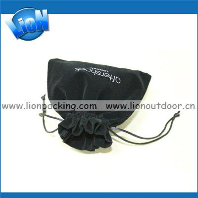 China custom velvet drawstring pouch bag for sale