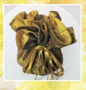 China Round Drawstring Gift Pouches  for sale