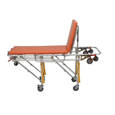 China Rescue Aluminum Hospital Emergency Ambulance Collapsible Self Loading Stretcher for sale