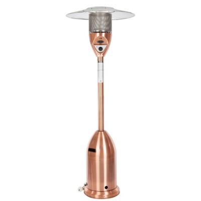 China Stocked Residential Outdoor Flame Outdoor Round Patio Heater With Wheels for sale