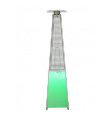 China Multicolor LED Lighting Pyramid Stocked Propane Outside Deck Stand Patio Heaters for sale