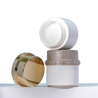 China Refillable Empty Skincare Containers 30g 50g Cream Jar Containers For Cosmetic Packaging for sale