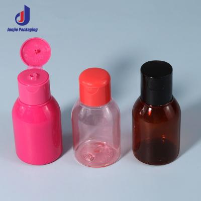 China 60ml 100ml Mini Cosmetic Bottles for Travel Portable Refillable Squeezable Liquid Body Soap Toner Lotion Cream for sale