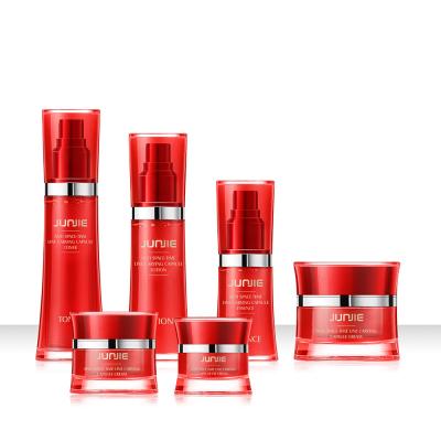 Cina Bottiglie di spray di nebbia di sigillamento Red Slim Waist Lotion Cream Bottle per imballaggi di nebbia in vendita