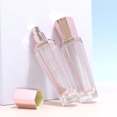 China Plastic Acrylic Bottles Cosmetic Packaging Containers 40ml UV Printing for Packaging for sale