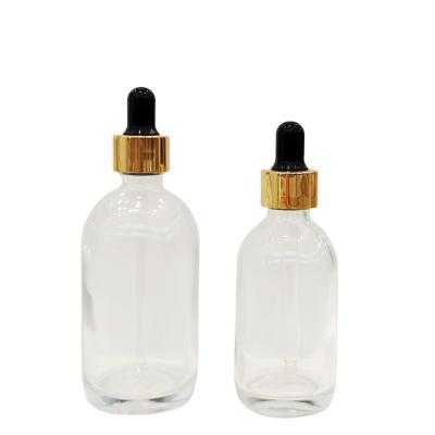 Chine Bouteilles de lotion en plastique vide en verre 50 ml 80 ml 100 ml Bouteilles de pulvérisation cosmétique avec collier en aluminium à vendre