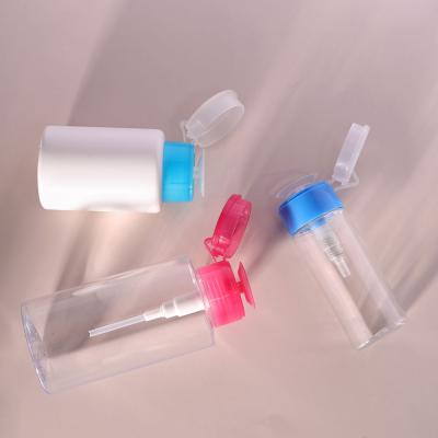 China 100ml 150ml 300ml PET Plastic Bottles Customized Nail Polish Remover Bottle For Makeup Tools for sale