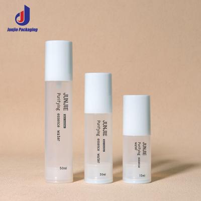 China Green PP Plastic Bottle 15ml 30ml 50ml Airless Bottle Cosmetic Packaging For Recyclable Cosmetic Bottles for sale