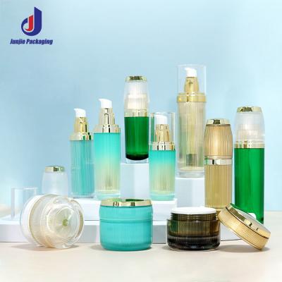 China Customized Acrylic Bottles 100g Face Cream Jars Cosmetic With Screen Printing Logo Acceptable for sale