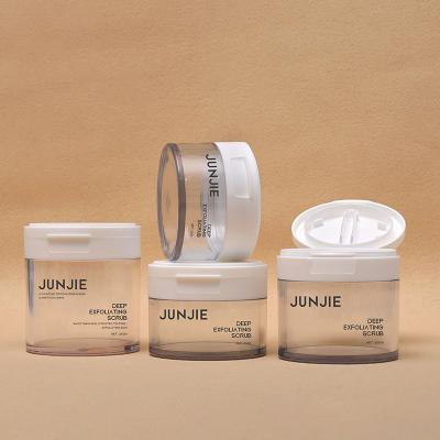 China 150g 200g Cream Jars / Empty Plastic Cosmetic Jars For Skin Care Products for sale