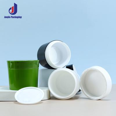 Cina Altri cosmetici 100 ml 200 ml Capacità su misura Bottiglia di crema cosmetica di plastica rotonda con riempimento ripetibile e tappo di plastica in vendita