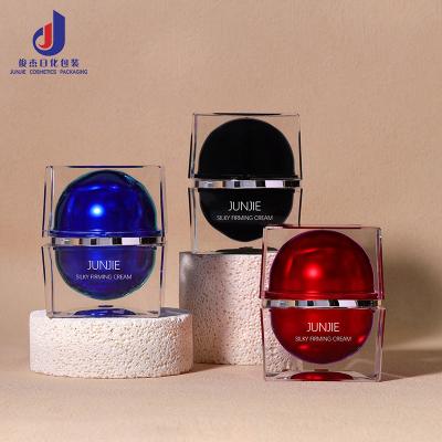 China Professional Acrylic Cosmetic Storage Jar Multi Beauty Jar For Screen Printing Skin Care for sale