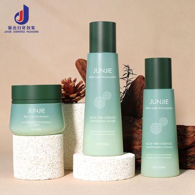 China High-quality Cone Skin Care Product Plastic Bottle Set 250ml Large Capacity Skin Care Water Plastic Bottle 100g Massage Cream for sale