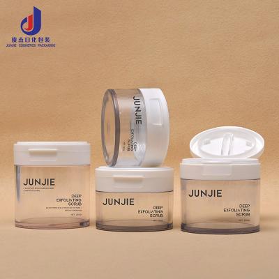 China 150g 200g Cream Jars / Empty Plastic Cosmetic Jars For Skin Care Products for sale