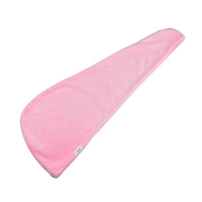 China Sustainable Personalized Super Absorbent Soft Quick Dry Magic SPA Women&'s Turban Towel With Buttons Twist Wrap Microfiber Hair Towel for sale