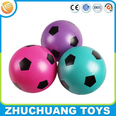 China custom color print pvc glitter football soccer ball for children for sale