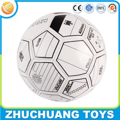 China diy kids learning leather pu soccer ball size 4 for sale