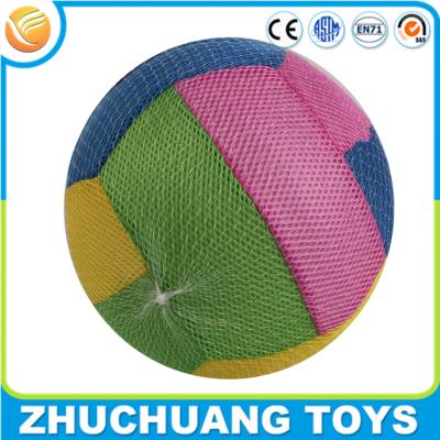 China 40cm cheap inflatable soft fabric covered cloth basketball ball for sale