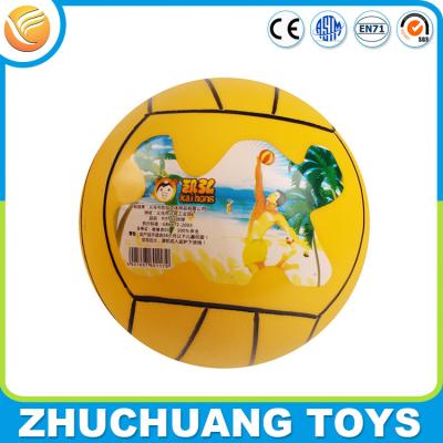 China wholesale pvc inflatable beach volleyball ball popping with logo printing for sale