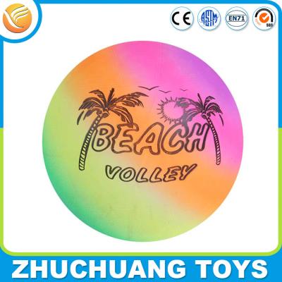 China cheap inflatable color rainbow painting beach ball for sale