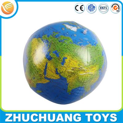 China inflatable softball earth globe world map beach ball for sale