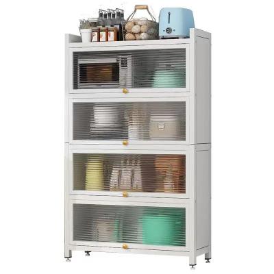 China Kitchen Best Selling New Patent Dust Proof Multilayer Household Storage Cabinet for Small Appliances for sale